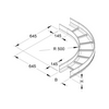 Kábellétra irányváltó idom vízszintes 90° 100mm-ma 400mm x KLBK 100403 F Niedax